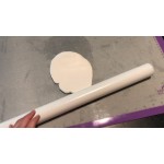 Mercer Culinary M31087PU Full Size Allergen-Free Purple Silicone Baking Mat - 16 1/2