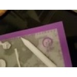 Mercer Culinary M31087PU Full Size Allergen-Free Purple Silicone Baking Mat - 16 1/2