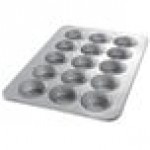 Chicago Metallic 45305 15 Cup 10.5 oz. Glazed Aluminized Steel Mini Cake / Jumbo Muffin Pan - 17 7/8