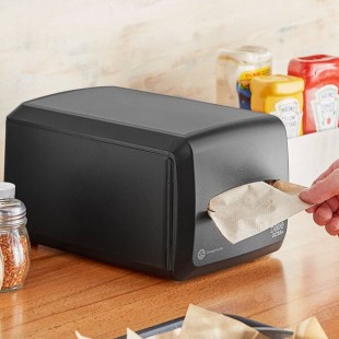 Dixie Ultra 500 Capacity Black Countertop Interfold Napkin Dispenser Dixie Ultra 500 Capacity Black Countertop Interfold Napkin Dispenser