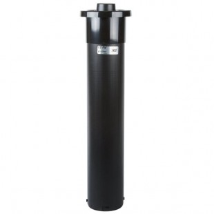 San Jamar C2210CBK Euro EZ-Fit® In-Counter 6 - 24 oz. Cup Dispenser with Black Gasket - 23 1/4 San Jamar C2210CBK Euro EZ-Fit® In-Counter 6 - 24 oz. Cup Dispenser with Black Gasket - 23 1/4