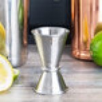 American Metalcraft JG1 0.5 oz. & 1 oz. Stainless Steel Japanese Style Jigger