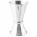 American Metalcraft JG1 0.5 oz. & 1 oz. Stainless Steel Japanese Style Jigger