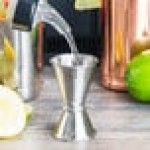 American Metalcraft JG1 0.5 oz. & 1 oz. Stainless Steel Japanese Style Jigger