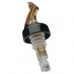 Precision Pours 134 CL C/F 1.75 oz. Crystal Clear Measured Liquor Pourer with Collar and Fliptop - 12/Pack