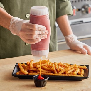 San Jamar EZ-KLEEN® 16 oz. Sauce Bottle with Medium Valve 857316M San Jamar EZ-KLEEN® 16 oz. Sauce Bottle with Medium Valve 857316M