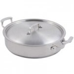 Bon Chef 60030TAUPE Cucina 6 Qt. Taupe Stainless Steel Induction Brazier Pot with Lid Bon Chef 60030TAUPE Cucina 6 Qt. Taupe Stainless Steel Induction Brazier Pot with Lid