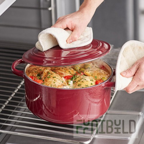 Valor 6 Qt. Merlot Enameled Cast Iron Dutch Oven