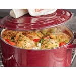 Valor 6 Qt. Merlot Enameled Cast Iron Dutch Oven Valor 6 Qt. Merlot Enameled Cast Iron Dutch Oven