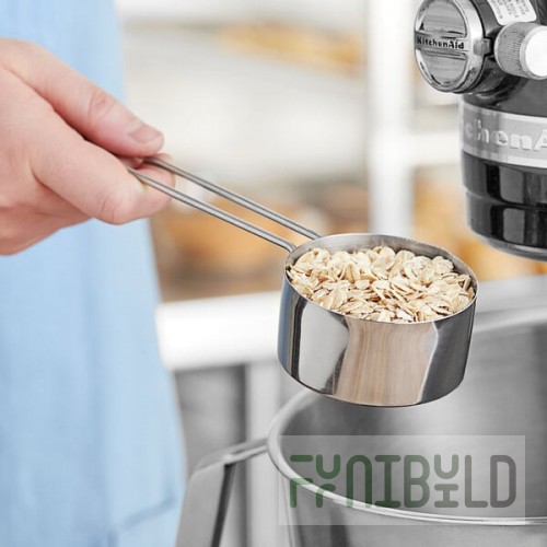 American Metalcraft MCL12 1/2 Cup Stainless Steel Measuring Cup with Wire Handle