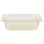 Vollrath 9034410 Super Pan® 1/3 Size Amber High Heat Plastic Food Pan - 4