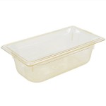 Vollrath 9034410 Super Pan® 1/3 Size Amber High Heat Plastic Food Pan - 4
