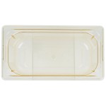 Vollrath 9034410 Super Pan® 1/3 Size Amber High Heat Plastic Food Pan - 4