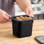 Carlisle 3088503 StorPlus 1/6 Size Black High Heat Plastic Food Pan - 6