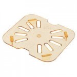 Carlisle 3088503 StorPlus 1/6 Size Black High Heat Plastic Food Pan - 6