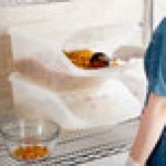 Araven 09144 ColorClip 6 Gallon / 96 Cup Polypropylene Light-Duty Shelf Ingredient Bin Araven 09144 ColorClip 6 Gallon / 96 Cup Polypropylene Light-Duty Shelf Ingredient Bin