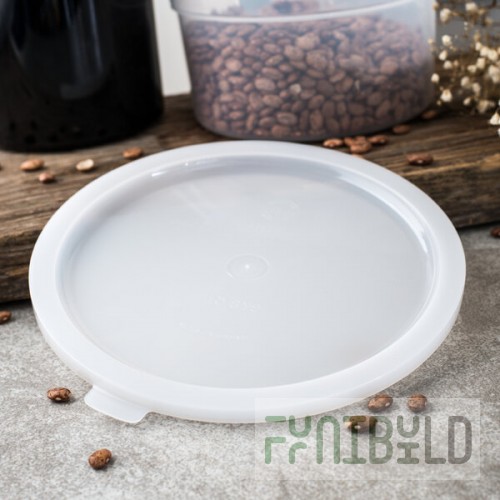 Carlisle 6 and 8 Qt. White Round Polyethylene Food Storage Container Lid