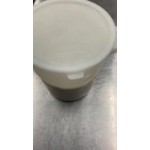 Carlisle 6 and 8 Qt. White Round Polyethylene Food Storage Container Lid Carlisle 6 and 8 Qt. White Round Polyethylene Food Storage Container Lid