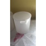 Carlisle 6 and 8 Qt. White Round Polyethylene Food Storage Container Lid Carlisle 6 and 8 Qt. White Round Polyethylene Food Storage Container Lid