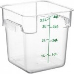Choice 2 and 4 Qt. Green Square Polypropylene Food Storage Container Lid