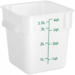 Choice 2 and 4 Qt. Green Square Polypropylene Food Storage Container Lid