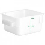 Choice 2 and 4 Qt. Green Square Polypropylene Food Storage Container Lid
