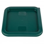 Choice 2 and 4 Qt. Green Square Polypropylene Food Storage Container Lid