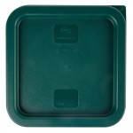 Choice 2 and 4 Qt. Green Square Polypropylene Food Storage Container Lid