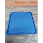 Choice 2 and 4 Qt. Green Square Polypropylene Food Storage Container Lid