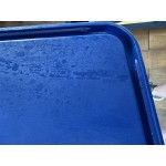 Choice 2 and 4 Qt. Green Square Polypropylene Food Storage Container Lid