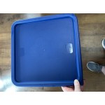 Choice 2 and 4 Qt. Green Square Polypropylene Food Storage Container Lid