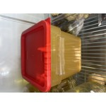 Choice 2 and 4 Qt. Green Square Polypropylene Food Storage Container Lid