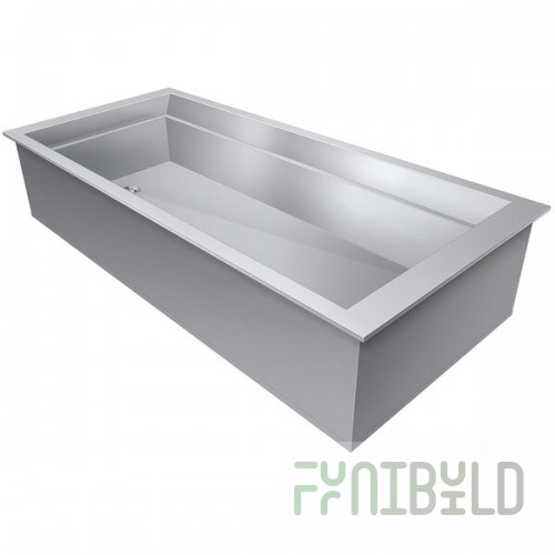 Hatco IWB-4 Four Pan Slanted Drop-In Ice-Cooled Food Well