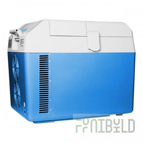 Summit Appliance SPFZ25 Accucold .88 Cu. Ft. Blue / White DC-Powered Portable Medical Freezer - 12/24VDC