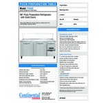 Continental Refrigerator PA68N 68