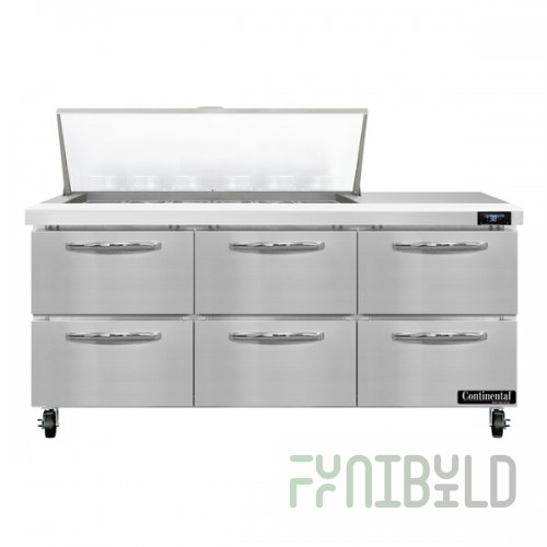 Continental Refrigerator SW72-N-18M-D 72