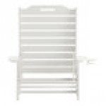 Flash Furniture Monterey White Adjustable Polyethylene Adirondack Chaise Lounge with Cup Holder Flash Furniture Monterey White Adjustable Polyethylene Adirondack Chaise Lounge with Cup Holder