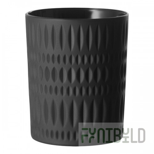 Nachtmann Ethno 10.25 oz. Matte Black Rocks / Old Fashioned Glass - 12/Case