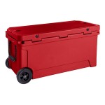 CaterGator CG100REDW Red 110 Qt. Mobile Rotomolded Outdoor Cooler / Ice Chest CaterGator CG100REDW Red 110 Qt. Mobile Rotomolded Outdoor Cooler / Ice Chest