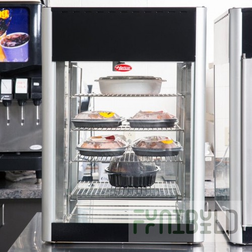 Hatco FDWD-1X Flav-R-Fresh Humidified Impulse Hot Food Display Cabinet With 4 Shelf Stationary Rack