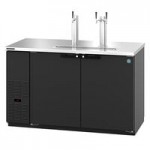 Hoshizaki DD80 Black Double Tap Kegerator Beer Dispenser - (4) 1/2 Keg Capacity Hoshizaki DD80 Black Double Tap Kegerator Beer Dispenser - (4) 1/2 Keg Capacity