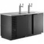 Beverage-Air DD68HC-1-B-016 (2) Double Tap Kegerator Beer Dispenser - Black, (3) 1/2 Keg Capacity