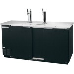 Beverage-Air DD68HC-1-B-016 (2) Double Tap Kegerator Beer Dispenser - Black, (3) 1/2 Keg Capacity