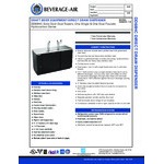 Beverage-Air DD68HC-1-B-016 (2) Double Tap Kegerator Beer Dispenser - Black, (3) 1/2 Keg Capacity
