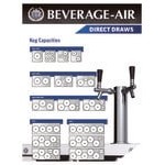 Beverage-Air DD68HC-1-B-016 (2) Double Tap Kegerator Beer Dispenser - Black, (3) 1/2 Keg Capacity