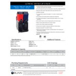 Bunn 58000.0013 Ultra NX Black Double 3 Gallon Autofill Slushy Machine - 120V
