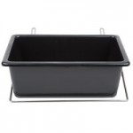 Metro myCart MY1627-34BL Black Utility Cart with Three Shelves and Chrome Posts - 18 Metro myCart MY1627-34BL Black Utility Cart with Three Shelves and Chrome Posts - 18