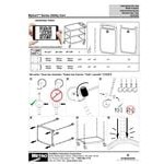 Metro myCart MY1627-34BL Black Utility Cart with Three Shelves and Chrome Posts - 18 Metro myCart MY1627-34BL Black Utility Cart with Three Shelves and Chrome Posts - 18