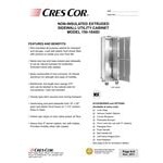 Cres Cor 150-1840D-AG Allergen Free 40 Pan End Load Enclosed Non-Insulated Bun / Sheet Pan Rack with Extruded Slides - Assembled