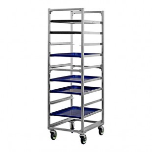 New Age 10 Pan End Load Heavy-Duty Aluminum Bun / Sheet Pan Rack 1334 New Age 10 Pan End Load Heavy-Duty Aluminum Bun / Sheet Pan Rack 1334